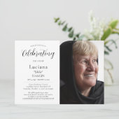 Elegant Fotoviering van de begrafenis van de herde Kaart (Staand voorkant)