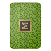 Elegant Four Leaf Clover Floral Bath Mat (Voorkant Verticaal)