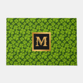 Elegant Four Leaf Clover Floral Deurmat (Voorkant)
