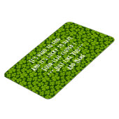 Elegant Four Leaf Clover Floral Magneet (Linkerzijde)