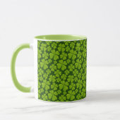 Elegant Four Leaf Clover Floral Mok (Links)