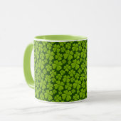 Elegant Four Leaf Clover Floral Mok (Voorkant links)