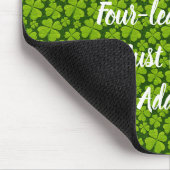 Elegant Four Leaf Clover Floral Muismat (Hoek)