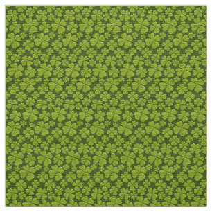 Elegant Four Leaf Clover Floral Stof
