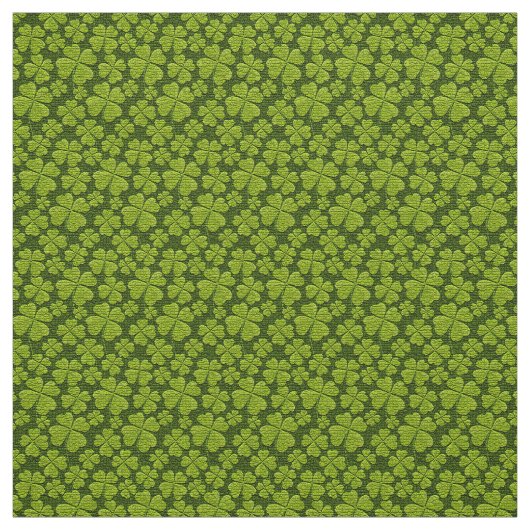 Elegant Four Leaf Clover Floral Stof (Swatch)