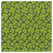 Elegant Four Leaf Clover Floral Stof (Close Up)