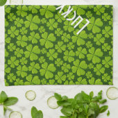 Elegant Four Leaf Clover Floral Theedoek (Gevouwen)