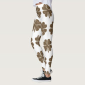 Elegant Four Leaf Clover Patroon Leggings (Links)