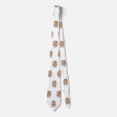 Elegant Four Leaf Clover Patroon Stropdas (Voorkant)