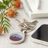 Elegant Four Leaf Clover Sleutelhanger (Zijkant)