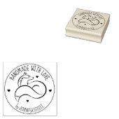 Elegant Fox, aangepast handgemaakt met liefde, Rubberstempel (Gestempeld)