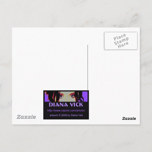 Elegant Fox Briefkaart (Achterkant)