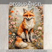 Elegant Fox - Decoupage - Tissuepapier