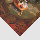 Elegant Fox Gentleman Portrait EW5Z Decoupage Tissuepapier (Detail)