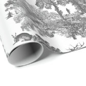 Elegant Fox Konijn Country Toile Cadeaupapier (Rol Hoek)