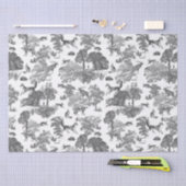 Elegant  Fox Konijn Country Toile Tissuepapier (Craft)