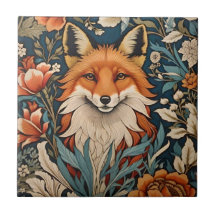 Elegant Fox William Morris geïnspireerd Floral
