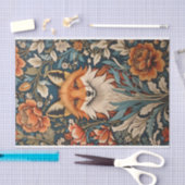 Elegant Fox William Morris geïnspireerd Floral Tissuepapier (Craft)