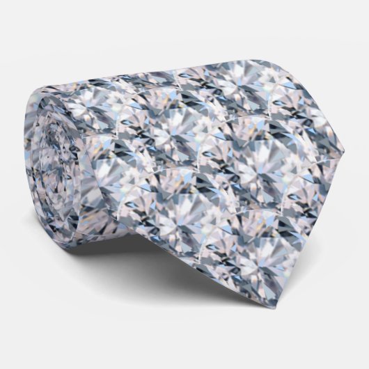 Elegant Fractal Diamond Stropdas (Opgerold)