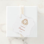 Elegant Frame Holy Cross Baptism Bedankjes Labels (In situ)