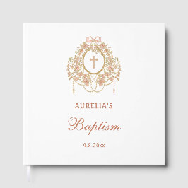 Elegant Frame Holy Cross Baptism Guest Book Gastenboek