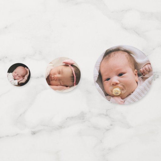 Elegant Frame Holy Cross Baptism Table Confetti (Voorkanten)