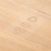 Elegant Frame Holy Cross First Holy Communion Acryl Uitnodigingen (Laagn)