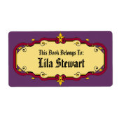 Elegant Framed Book Bord Etiket (Voorkant)