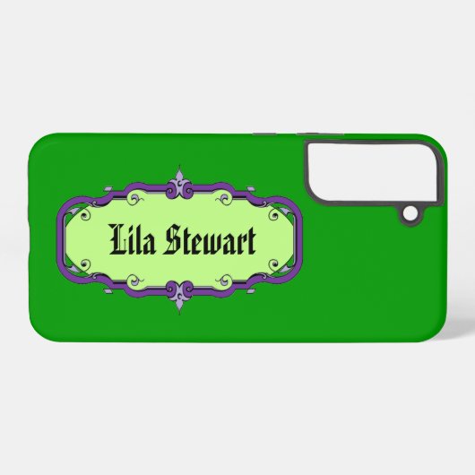 Elegant Framed Book Bord Samsung Galaxy Hoesje (Achterkant horizontaal)