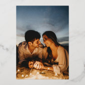 Elegant Framed Ivory & Black Design Gold Folie Uitnodiging (Achterkant)