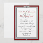 Elegant Framed Wedding Uitnodiging (Voorkant / Achterkant)