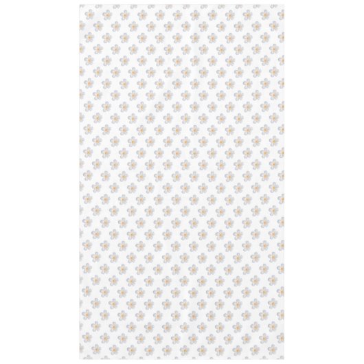 Elegant Frangipani Plumeria Flowers op White Tafelkleed (Voorkant)