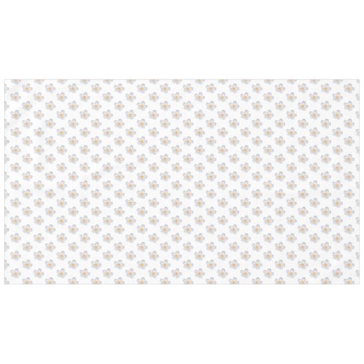 Elegant Frangipani Plumeria Flowers op White Tafelkleed (Voorkant (Horizontaal))