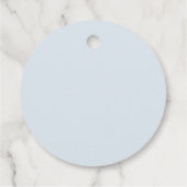 Elegant Frans  Blauw Bloemen Bruiloft Bedankjes Labels (Achterkant)