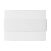 Elegant Frans  Blauw Bloemen Jouy Uitnodigingen Wikkel (Achterkant Voorbeeld)