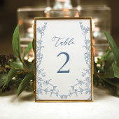 Elegant Frans Blauw Bloemen Vrijgezellenfeest Flat Kaart