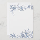 Elegant Frans  Bloemen Jouy Tafelnummer (Achterkant)