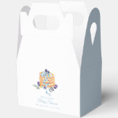 Elegant Frans Blueberry Pannenkoek Baby shower Bedankdoosjes (Open)