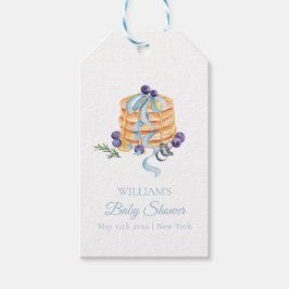 Elegant Frans Blueberry Pannenkoek Baby shower Cadeaulabel