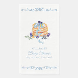 Elegant Frans Blueberry Pannenkoek Baby shower Servet