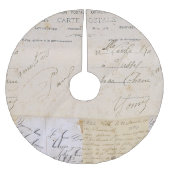 Elegant  Frans Briefkaart Handschrift Kerstboom Rok (Voorkant)