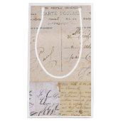 Elegant Frans Briefkaart Handschrift Klein Cadeauzakje (Voorkant)