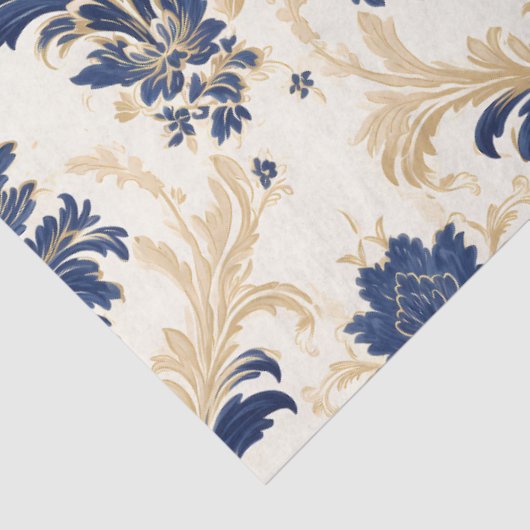 Elegant Frans Damask Decoupage Papier (Detail)