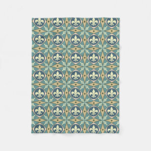  Elegant Frans Fleur de Lis Fleece Deken