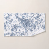 Elegant  Frans gegraveerd Floral Toile-Blue Bad Handdoek (Handdoek)