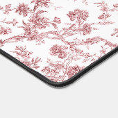 Elegant  Frans gegraveerd Floral Toile-Pink Bureaumat (Hoek)