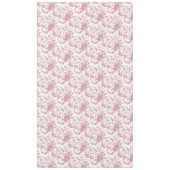 Elegant  Frans gegraveerd Floral Toile-Pink Tafelkleed (Voorkant)