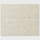 Elegant Frans handgeschreven Letter-script Cadeaupapier (Vlak)