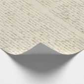 Elegant Frans handgeschreven Letter-script Cadeaupapier (Hoek)