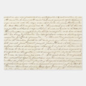 Elegant  Frans handgeschreven Letter-script Inpakpapier Vel (Voorkant 3)